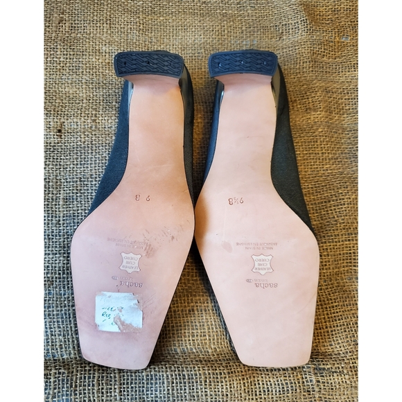 Sacha London Vintage Square Toe Heels - Picture 3 of 8